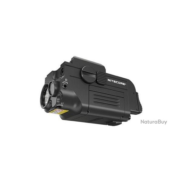 Combin� lampe - Laser vert - Nitecore compact tactical NPL25GL - 900 Lumens - 2 BATTERIES !