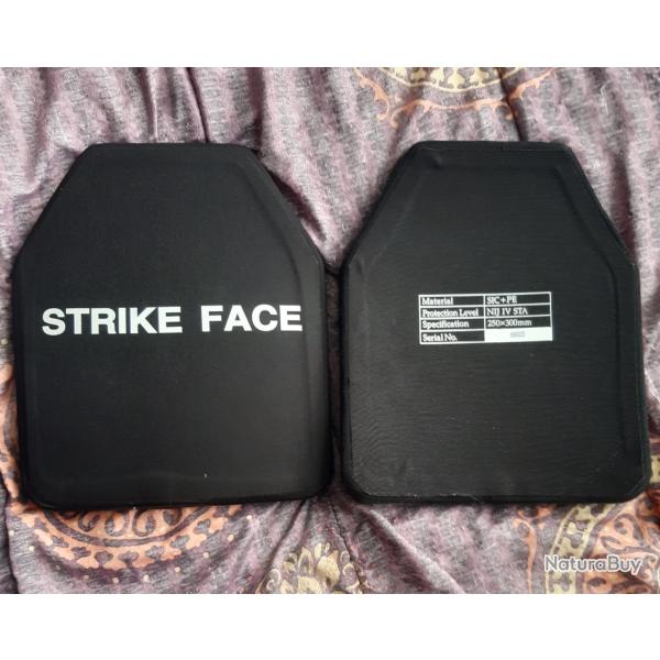 Plaques balistiques MILITECH SIC & PE NIJ IV Stand Alone