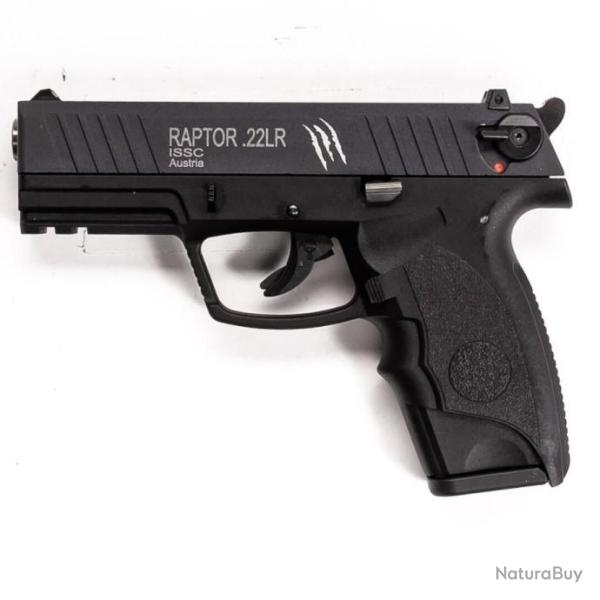ISSC - Pistolet Raptor Standard Black - Calibre 22 Lr - DESTOCKAGE