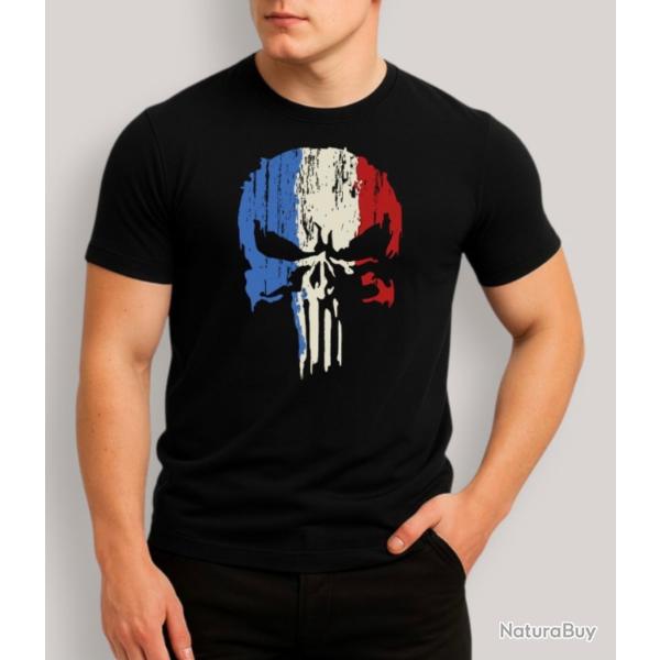 T-shirt Noir Punisher France