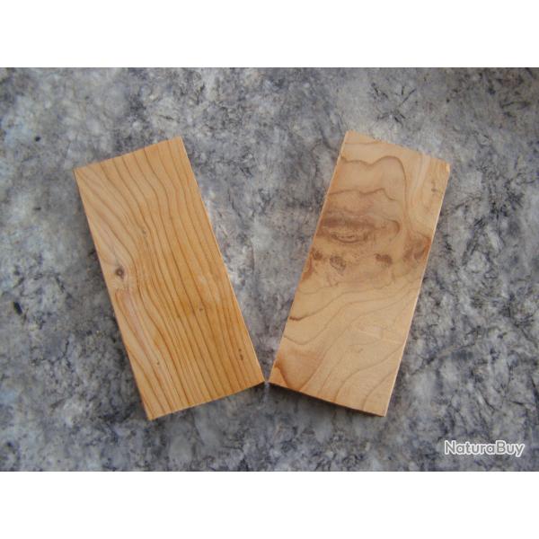 PLAQUETTES EN IF_01 (10x51x120) POUR PLAQUETTES DE CROSSE MANCHES DE COUTEAUX OU AUTRE