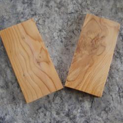 PLAQUETTES EN IF_03 (11x57x120) POUR PLAQUETTES DE CROSSE MANCHES DE COUTEAUX OU AUTRE