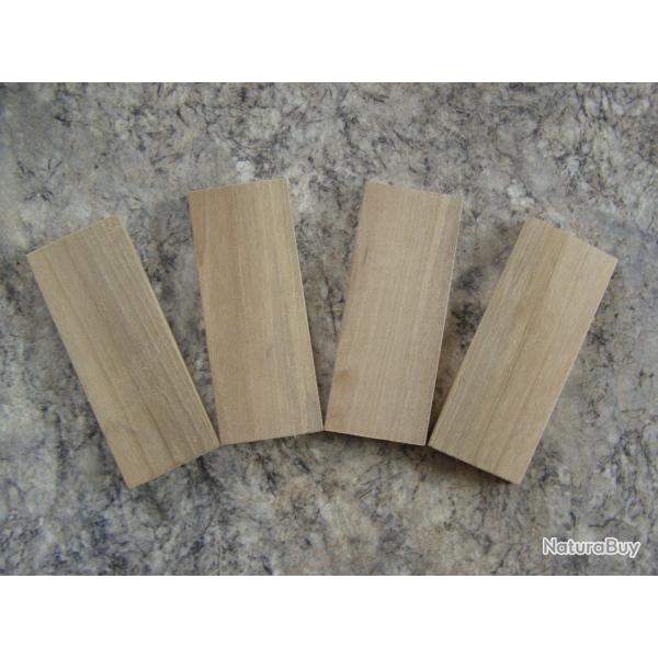 PLAQUETTES EN NOYER_07 (13x62x120) POUR PLAQUETTES DE CROSSE MANCHES DE COUTEAUX OU AUTRE
