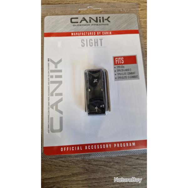 VANTE FLASH CANIK - HAUSSE REGLABLE AVEC PLATINE NOIRE SFX/COMBAT