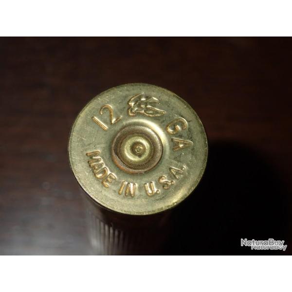 Douille F�d�ral en plastique Bordeaux �crit noir "4 4" - calibre 12 - chambr� en 76mm