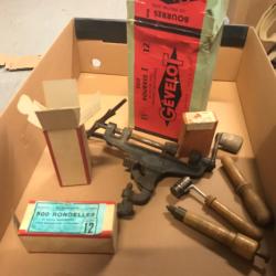 Lot rechargement cal 12 ancien