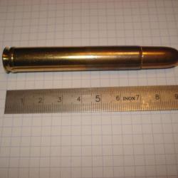 une cartouche de 458 LOTT de marque Hornady ogive blind&eacute;e, pour collection, calibre africain
