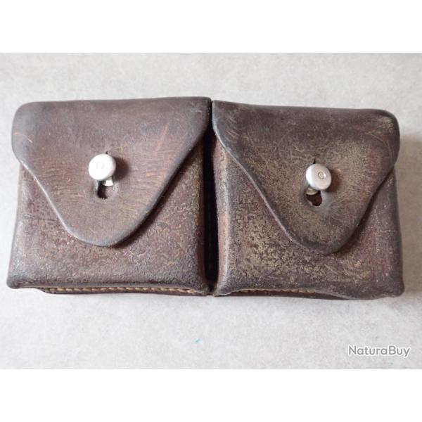 1944 Cartouchi�re en cuir de l'Arm�e Suisse pour fusil ou carabine Schmidt Rubin