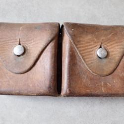 1941 Cartouchi&egrave;re en cuir de l'Arm&eacute;e Suisse pour fusil ou carabine Schmidt Rubin