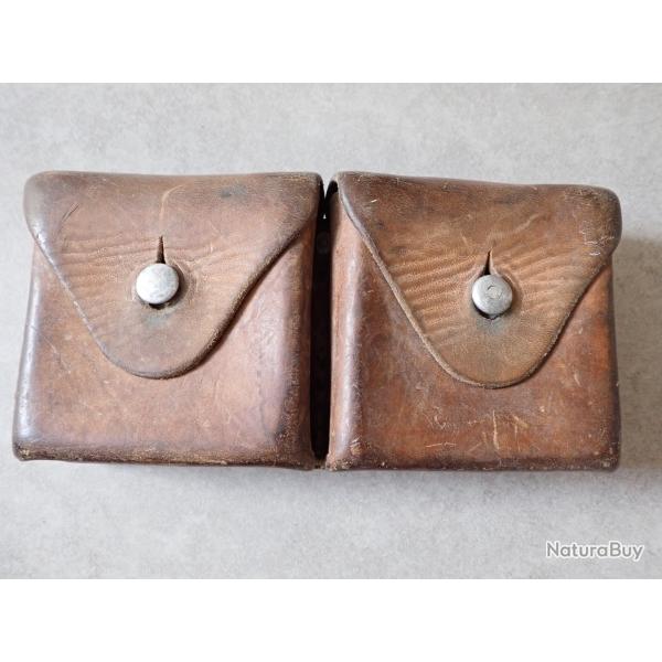 1941 Cartouchi�re en cuir de l'Arm�e Suisse pour fusil ou carabine Schmidt Rubin