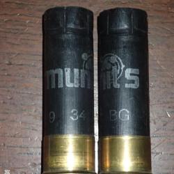 Douille armunit's - 34 BG en plastique noir - calibre 12 - chambr&eacute; en 70mm