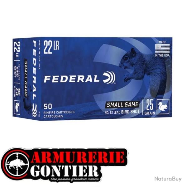 Munitions FEDERAL 22lr bird shot grenaille plomb N� 12