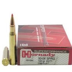 Munitions HORNADY cal.30-06 150gr sst superformance par 20