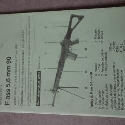 REGLEMENT, NOTICE FASS 90. D&eacute;pliant cartonn&eacute;