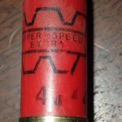 Douille Winchester en plastique rouge - calibre 12 - Super speed xtra 4ni - chambre de 70 mm