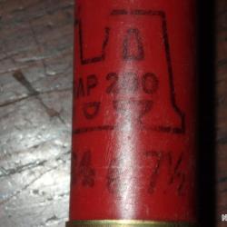 Douille Winchester en plastique rouge - calibre 12 - Trap 200 7,5 24g- chambre de 70 mm