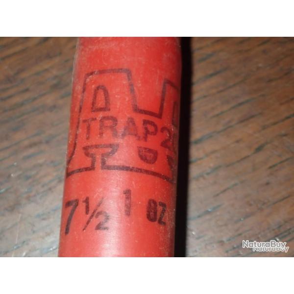 Douille Winchester en plastique rouge - calibre 12 - Trap 200 7,5 - chambre de 70 mm