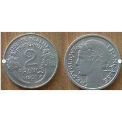 France 2 Francs 1950 Piece Morlon Franc