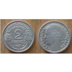France 2 Francs 1950 B Piece Morlon Franc