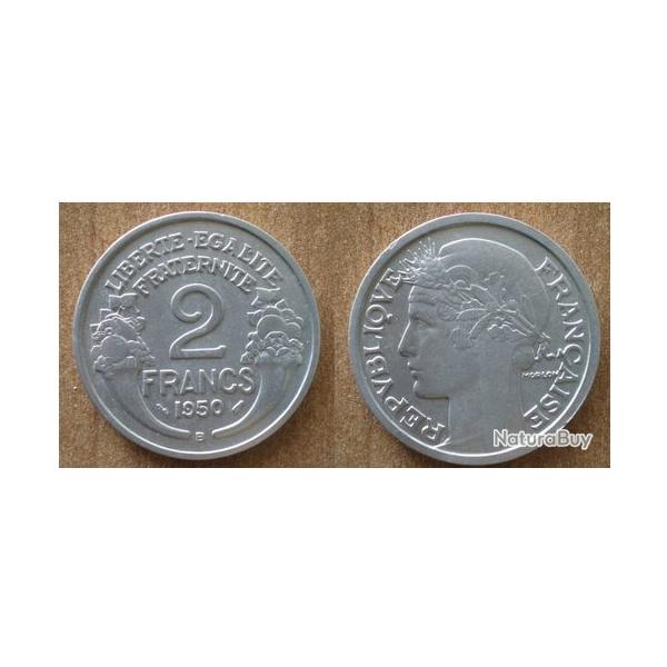 France 2 Francs 1950 B Piece Morlon Franc