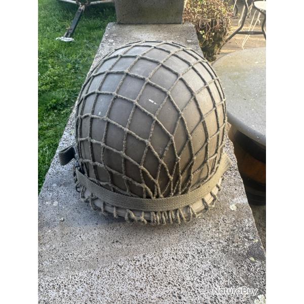 Casque militaire fran�ais mod�le M51 Indochine origine tr�s bon etat