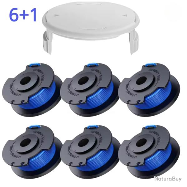 Bobine Fil Coupe Bordure Ryobi One+ 18V 24V 40V 6 Bobines 1 Couvercle Fil Nylon