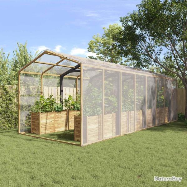 Salon de jardin 8 pcs avec coussins gris clair r�sine tress�e