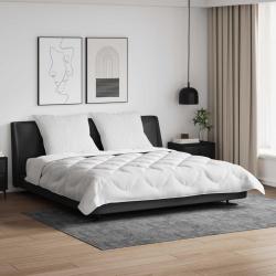 Salon de jardin 9 pcs avec coussins gris clair r&eacute;sine tress&eacute;e