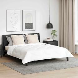 Salon de jardin 8 pcs avec coussins gris clair r&eacute;sine tress&eacute;e