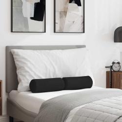 Salon de jardin 5 pcs avec coussins noir r&eacute;sine tress&eacute;e acacia