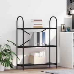 Salon de jardin 11 pcs avec coussins noir r&eacute;sine tress&eacute;e