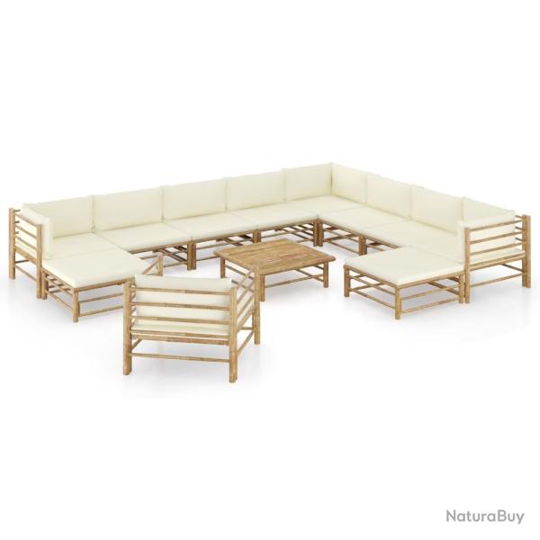 Ensemble de canap� de jardin avec coussin 7 pcs Gris polyrotin