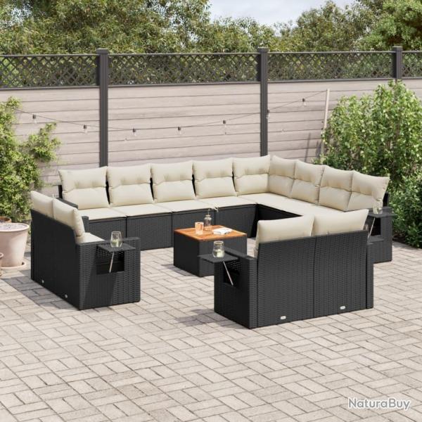 Banc de jardin Gris clair polyrotin
