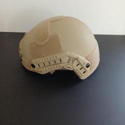 Authentique CASQUE BALISTIQUE PARE BALLES NIJ IIIA TAILLE 54/59 Sable/ 1.5 KG NEUF &Eacute;PAISSEUR 1.5CM