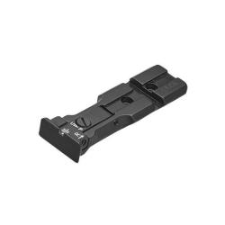 Hausse LPA pour revolver Smith et Wesson finition noire avec rail 21mm