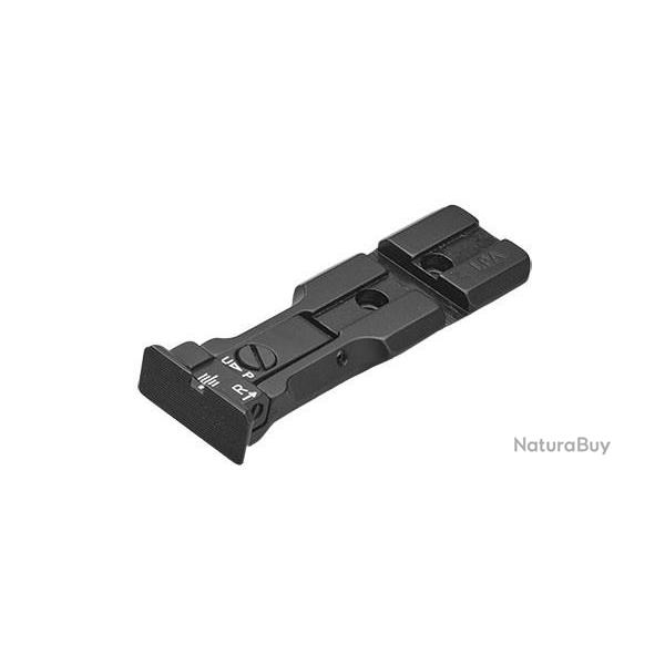Hausse LPA pour revolver Smith et Wesson finition noire avec rail 21mm