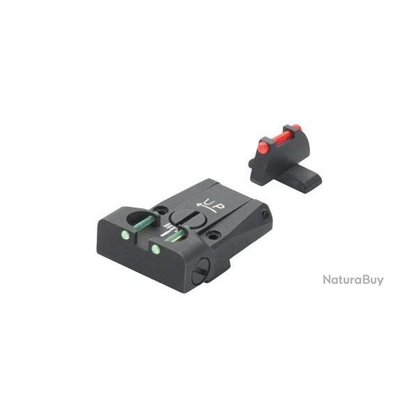 Hausse LPA pour Sig Sauer P220,225,226,228 avec insert fibre optique