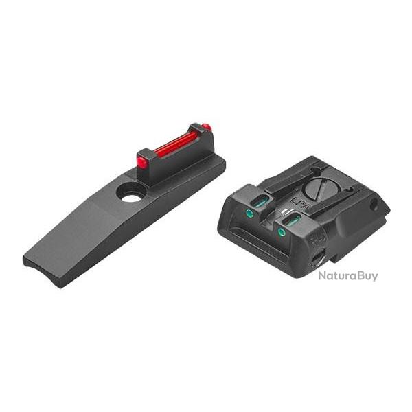 Hausse LPA pour Ruger Mark IV avec insert fibre optique