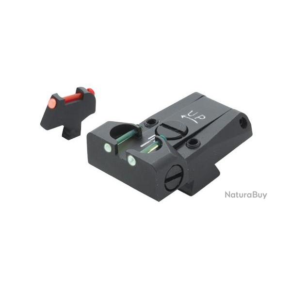 Hausse LPA pour Colt gov't 1911 A1 avec insert fibre optique