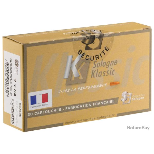 Sologne 7x64 RWS T-Mantel 139 gr / 9 g 7x64 T-Mantel 7x64 Sub 139 gr / 9 g