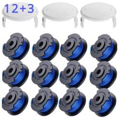 Bobine Fil Coupe Bordure Ryobi One+ 18V 24V 40V 12 Bobines 3 Couvercles Fil Nylon