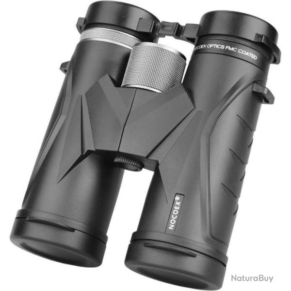 Jumelles Compactes Lentille FMC Prisme de Toit BAK4 Puissantes �tanches 10x42 Sac de Transport Noir