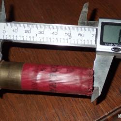 Douille F&eacute;d&eacute;ral en plastique bordeau - N&deg;2 - chambre de 76 mm