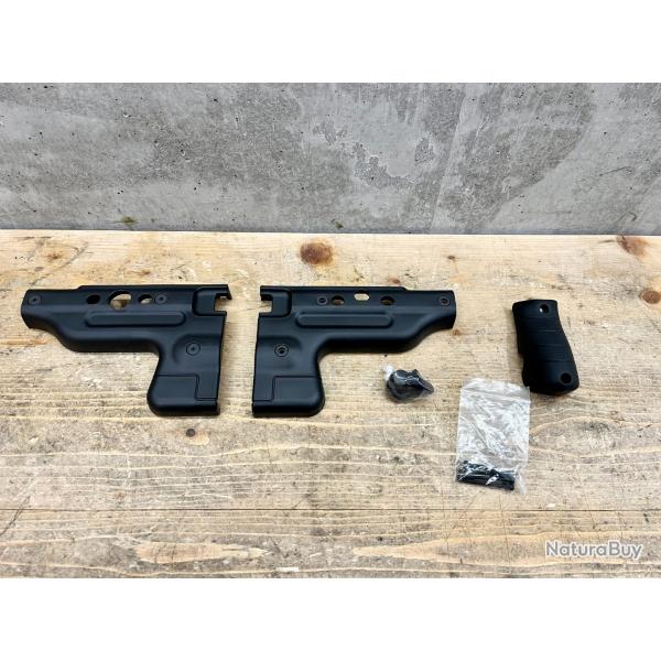 Kit Plastique Pour Crosse Pliante Accuracy - Model AT - Noir