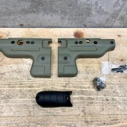 Kit Plastique Pour Crosse Pliante Accuracy - Model AT - OD Green