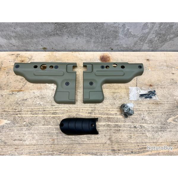 Kit Plastique Pour Crosse Pliante Accuracy - Model AT - OD Green