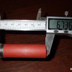 Douille eley en plastique rouge - calibre 12 - chambre de 67 mm