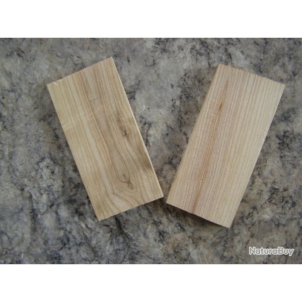 PLAQUETTES EN OLIVIER_02 (8.5x52x105) POUR PLAQUETTES DE CROSSE MANCHES DE COUTEAUX OU AUTRE