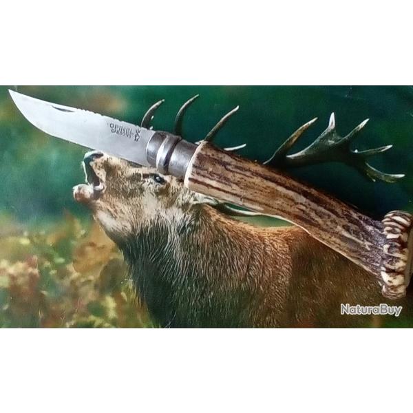 Couteau de poche Opinel 10 bois de cerf