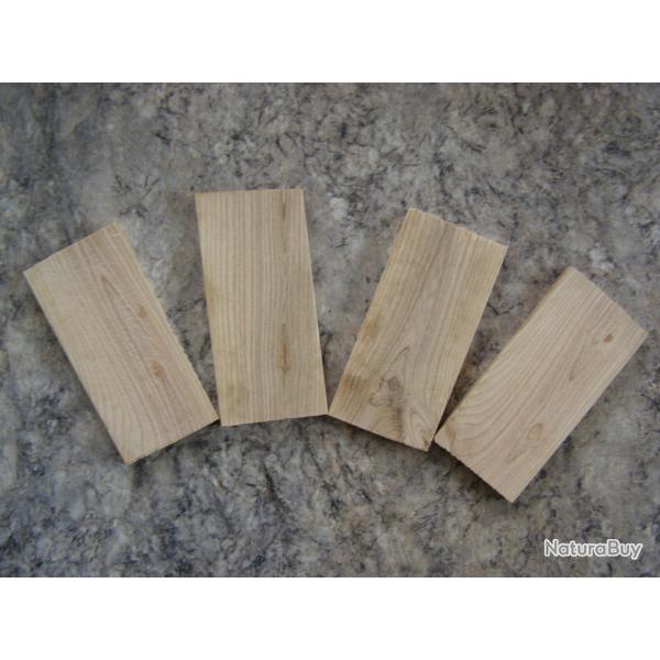 PLAQUETTES EN OLIVIER_03 (7.5x52x110) POUR PLAQUETTES DE CROSSE MANCHES DE COUTEAUX OU AUTRE